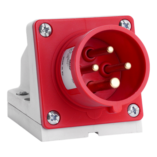 [/03122] IDE IP44 Steckersockel Aufbau 3p+Erde 16A 415VAC
