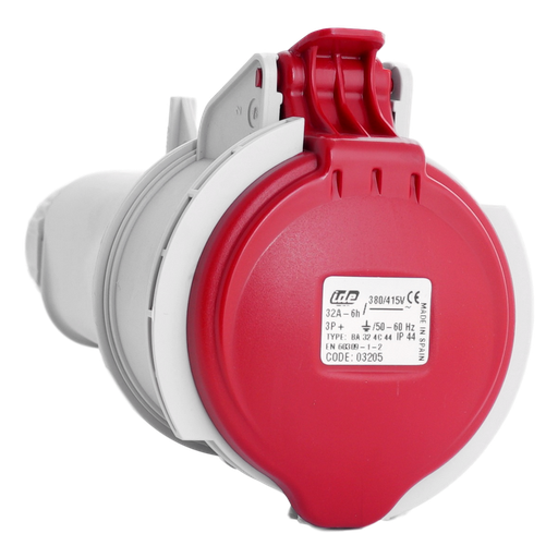 [/03205] IDE IP44 Kopplungsbuchse Mobil 3p+Erde 32A 415VAC