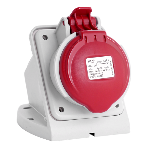 [/03322] IDE CEE 16A 4p 400VAC IP44 prise murale