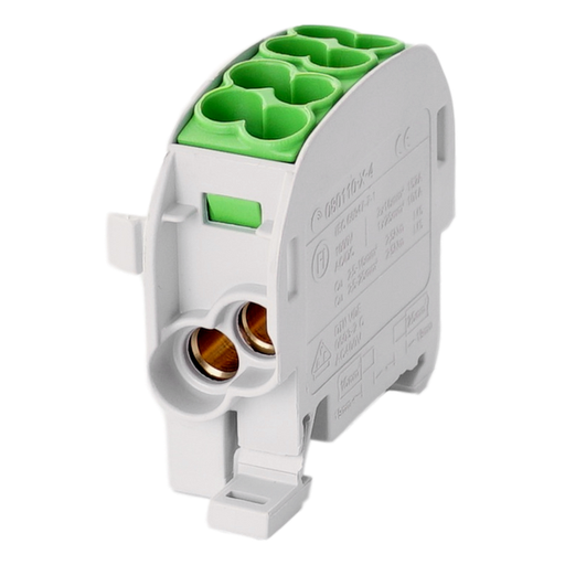 [/080110-2-4] Klemme für die Ableitung. HLAK25 C 1p 2x25, 2x16mm² Cu PE grün