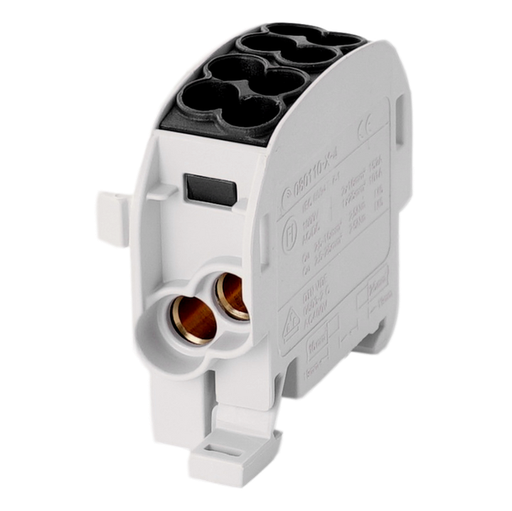 [/080110-4-4] Klemme für die Ableitung. HLAK25 C 1p 2x25, 2x16mm² Cu L schwarz