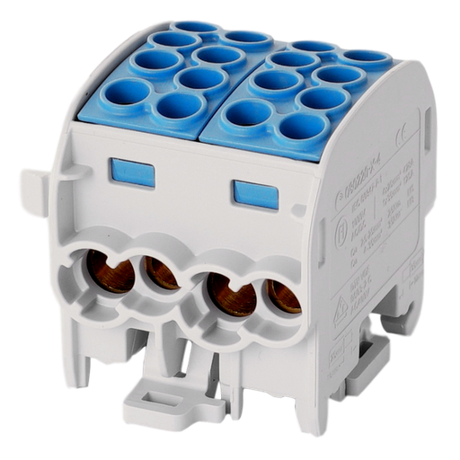 [/080220-1-4] Aftakklem HLAK35 C 1p 4x35, 4x25mm² Cu L blauw