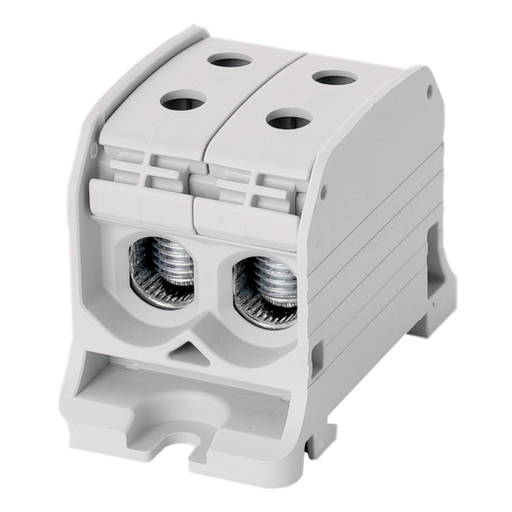 [/087320-0-3] Aansluitklem RKA 1p dubbel 50mm² Cu+Al grijs