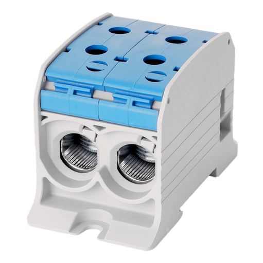 [/087520-1-3] Aansluitklem RKA 1p dubbel 95mm² Cu+Al blauw