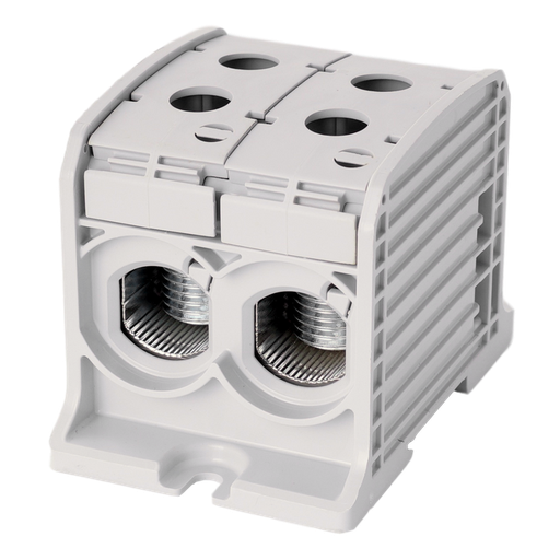 [/087820-0-3] Bornier de racc. RKA 1p double 185mm² Cu+Al gris