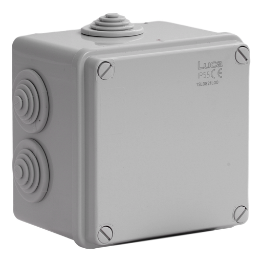 [/1SL0821L00] Aftakdoos IP55 met univers. ingangen   100x100x80 1/4T