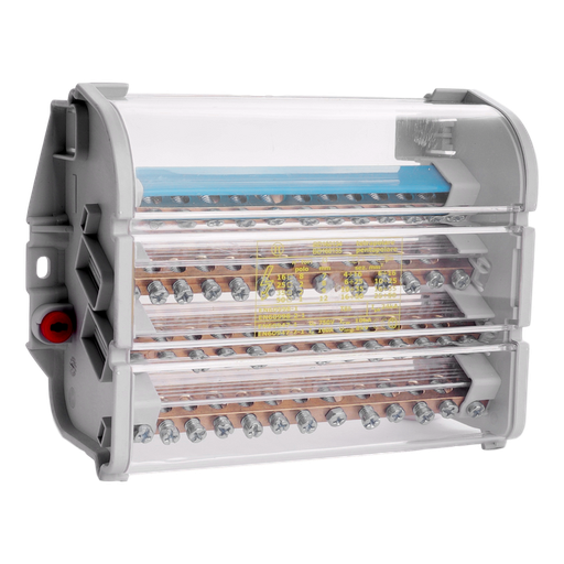 [/2021113] Isolierte Stromschiene 160A 4P 2x35mm²/2x25mm²/8x16mm²