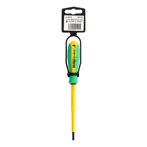 [/221101] Tournevis plat isolé 1000 v 4x100 mm