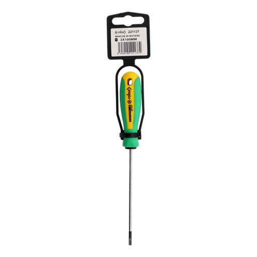 [/221137] Tournevis plat lame nue, non isolé 3x100 mm