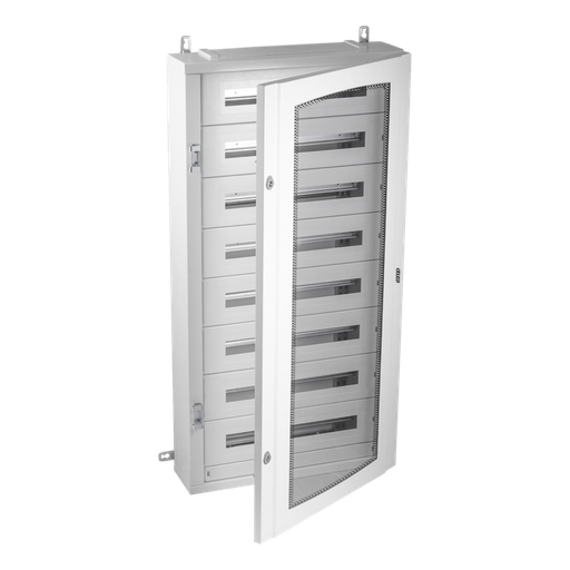 [/40AS192PT150BW] Metalen kast IP40 192 mod. (150mm) Doorz. deur + KITTT
