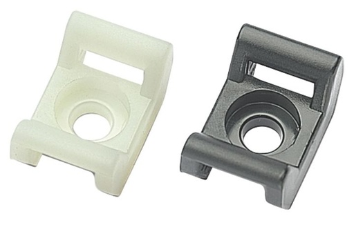 [/5497] Befestigungsfuß für Kabelbinder 9mm x m5 Schwarz