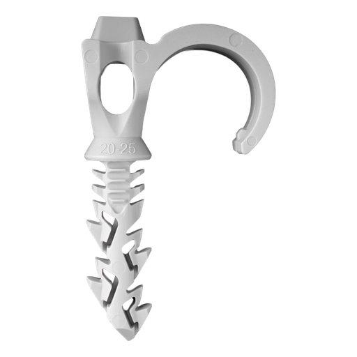 [/569486] 100x Schraubhalter für Rohre einfach (S-CLIP) 20-25mm