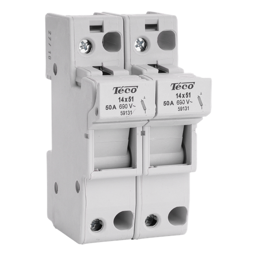 [/59132] Zekeringsscheider indus Teco 2-Polig  14x51