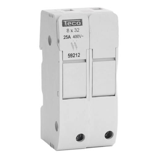 [/59212] Zekeringsscheider kompakt Teco 2-Polig  8x31