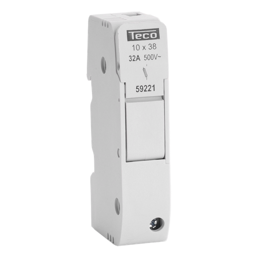 [/59221] Sectionneur fusible compact Teco 1-Pôle  10x38