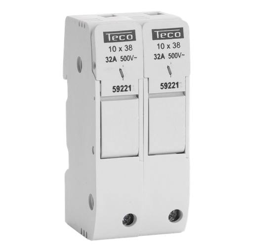 [/59222] Sectionneur fusible compact Teco 2-Pôles  10x38