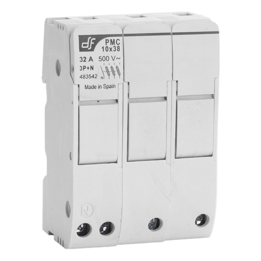 [/59225] zekeringsscheider compact Teco 3p+N 3 Modules 10x38