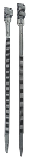 [/6448] Kabelband zwart 9 x 300 dubbele kop 6448XE