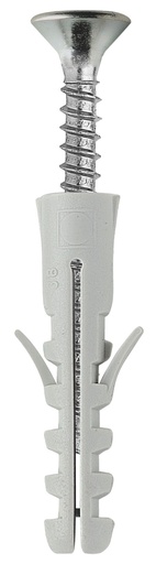 [/8702055] Plug PA6 E/VA 10 x 50 + schroef PZ 6 x 60