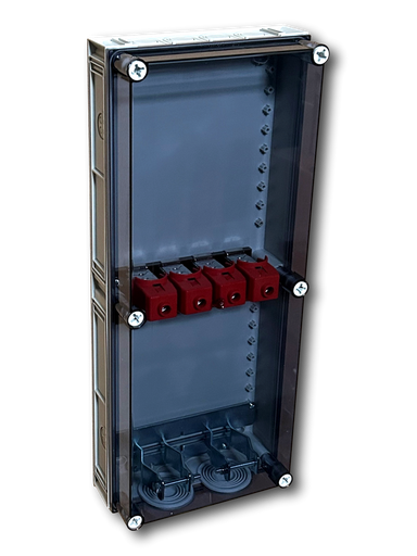 [/94012037B] COF. ALIM. 250x600x108MM 2 ENTREES +  4 BORNES CU/AL 2x150²