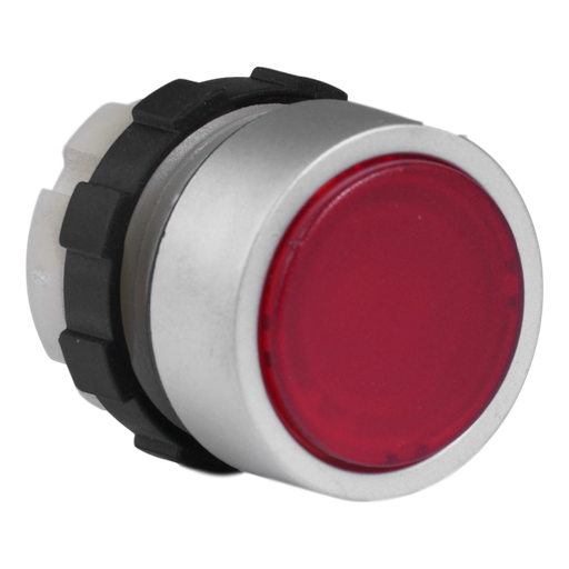 [/B3DRT] Bouton poussoir rouge, bague metal.