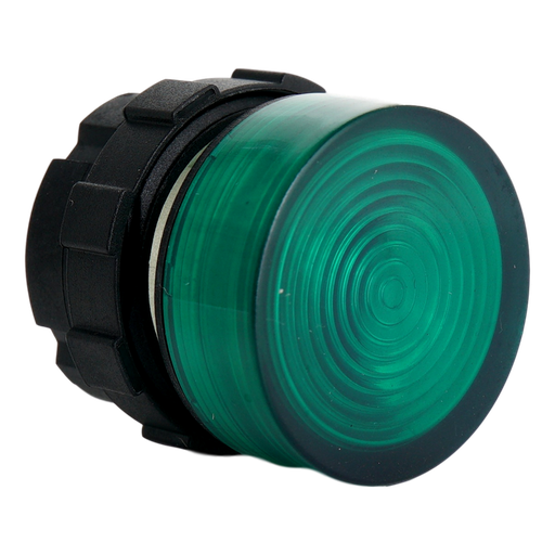 [/B3RFGN] Schroefbare kunststof lens groen, met lage kraag