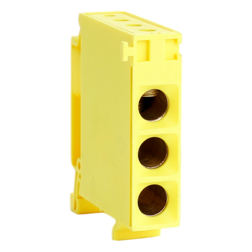 [/BB3J] Borne de dérivation BB3 35mm² (4 connections), jaune
