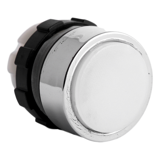 [/BC3DLWS] Verlichte drukknop wit B&J met gechroomde ring