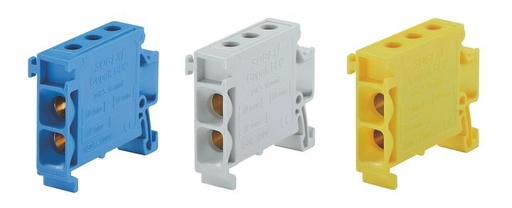 [/BD2B] Aansluitklem copak 2*16 blauw