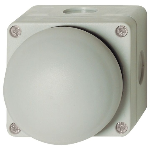 [/BG10P14PGR] Gehäusedose 1 Schlagtaster Ø70mm 1S.+1Ö. Grau