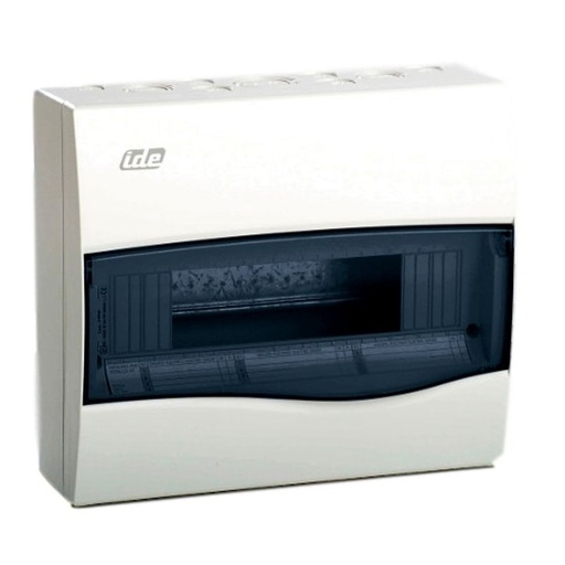 [/BV24PT/RR] Coffret app. combi  IP40 PT 24 mod. + born. neutre et terre