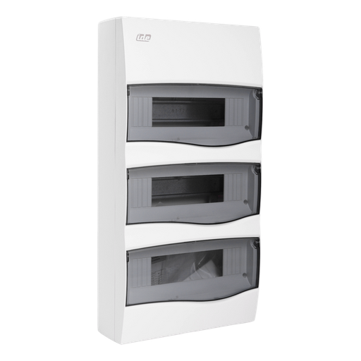 [/BV36PT/RR] Opb. kast IP40 combi IP40 DD 36 mod. met neuter en aarde