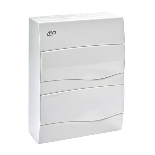 [/BV4PO/RR] Coffret app. IP40 Combi porte opaque 4 mod. + borniers