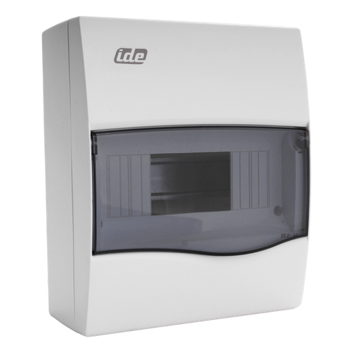 [/BV8PT/RR] Kombinierter Schaltschrank IP40 Tür Transparent 8 Mod.