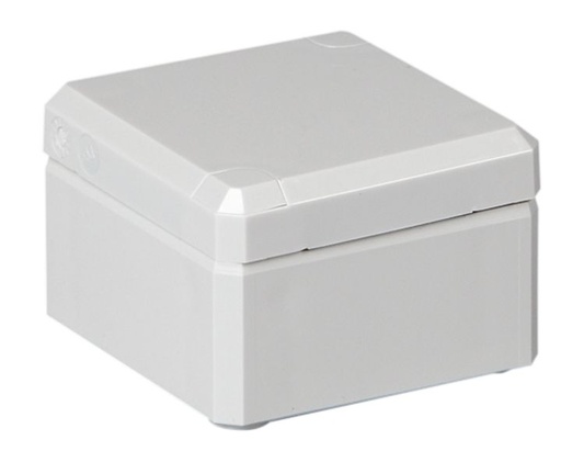 [/DABP081209G] Behuizing in ABS, grijs deksel Cubo D 80x120x86 volle zijwan
