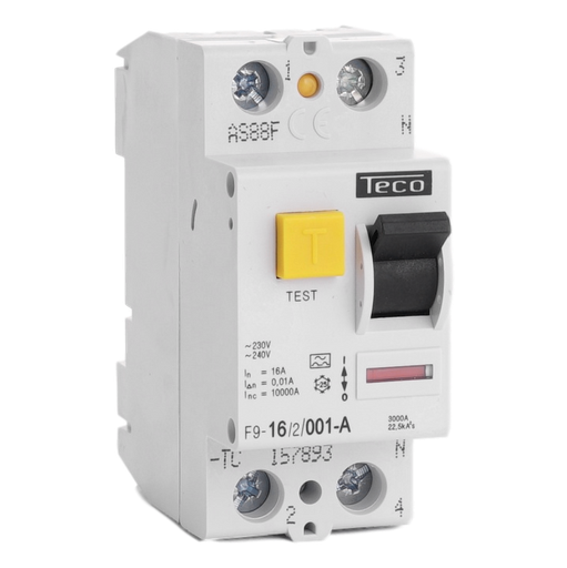 [/F9162001A] Inter. diff. Teco 2P 16A 10mA Type A