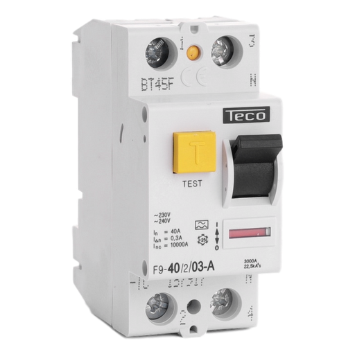 [/F940203A] Differentialschalter Teco 2P 40A 300mA Type A