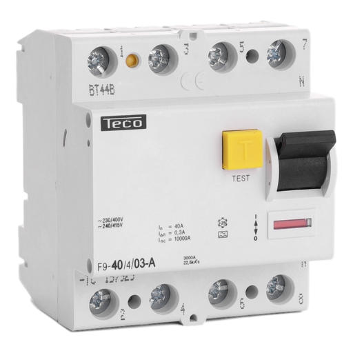 [/F940403A] Diff. schak. Teco 4P 40A 300mA Type A