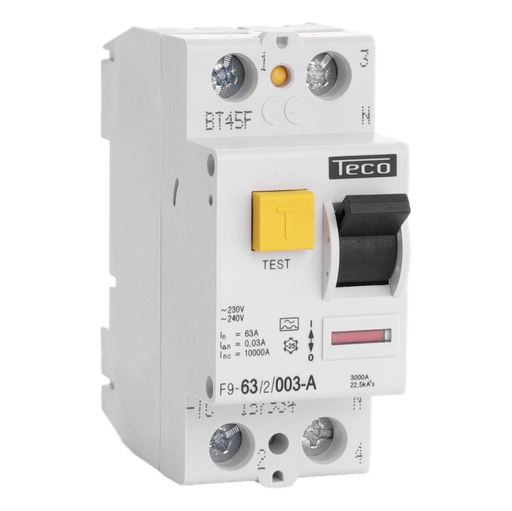[/F9632003A] Residual current circuit breaker TC 2P 63A 30mA type A