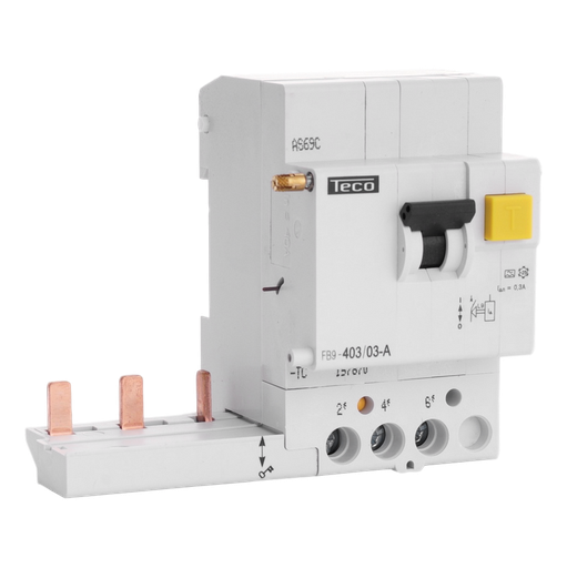 [/FB940303A] Blockdifferenzialschalter Teco 3P 40A 300mA Type A