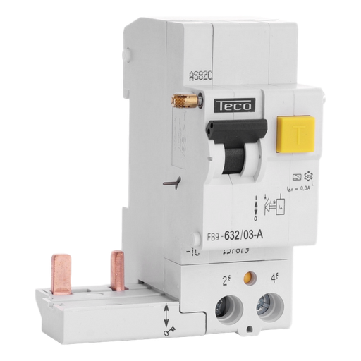 [/FB963203A] Blockdifferenzialschalter Teco 2P 63A 300mA Type A