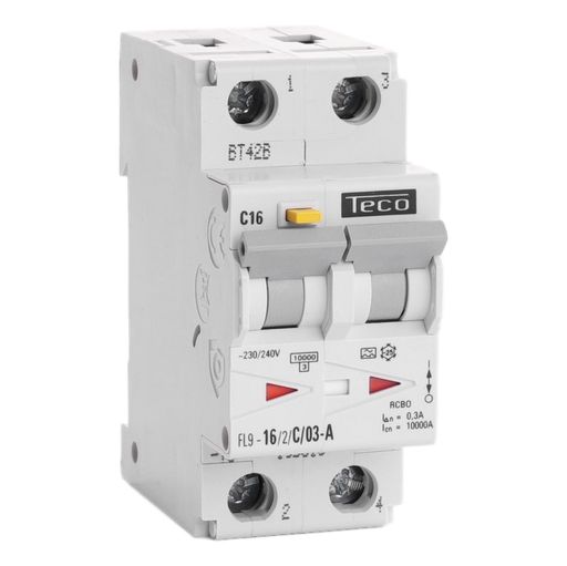 [/FL9162C03A] Diff. aut. Teco 2p 16A Courbe C Type A 300mA