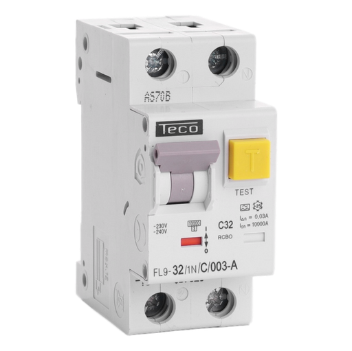 [/FL9321NC003A] RCBO Teco 1N 32A Kurve C Type A 30mA