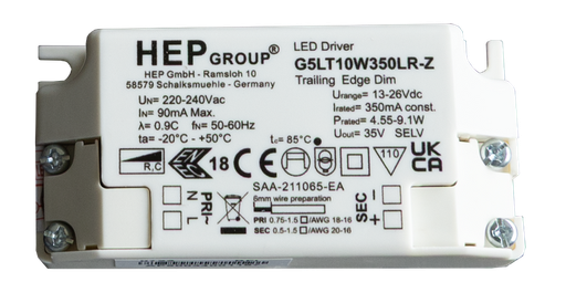 [/G5LT10W350LR-Z] Driver G5LT 10W Phase dim 350mA HEP