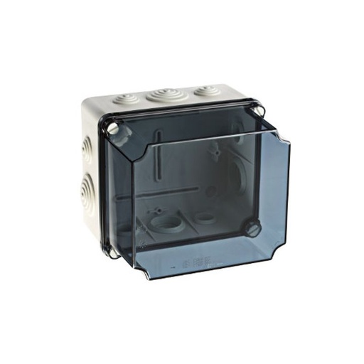 [/GSVT171] Boîte de dériv. 175x151x155 + passe-câble + couv. haut transp.