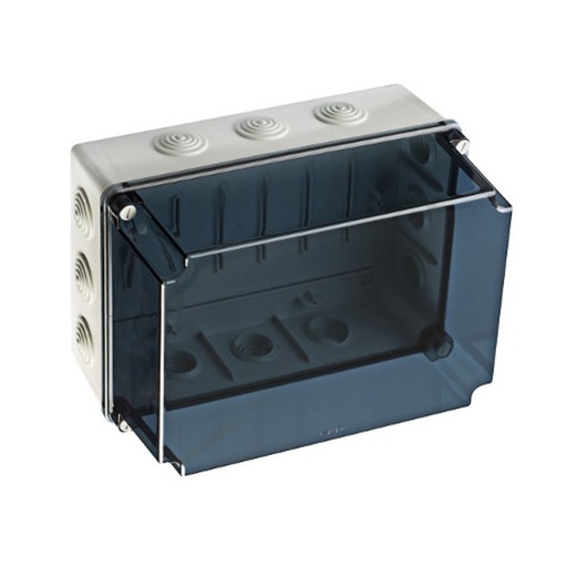 [/GSVT322] Junction box  328x239x188 + cable gland + transparent high cover