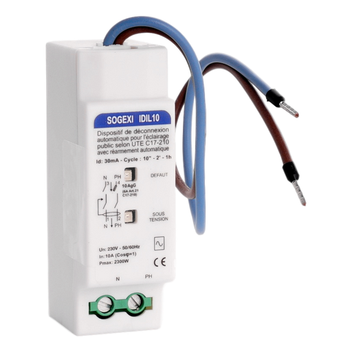 [/IDIL1030] Diff. schak. 2P 10A 30mA met aut. herinschakeling