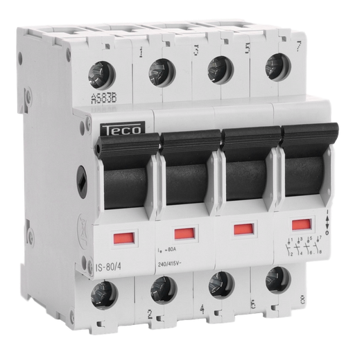 [/IS804] Scheiderschakelaar Teco 4P 80A