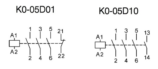 [/K005D01230] Industriële micro-contactor 4kW 3~400V 220-230V 50Hz 240V 60Hz
