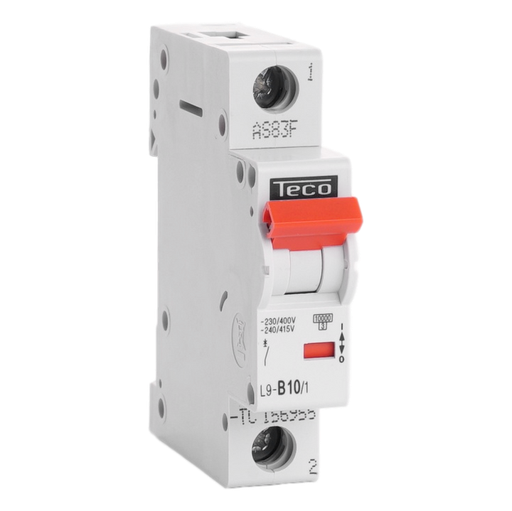[/L9B101] Sicherungsautomat Teco 1P 10A 10kA Kurve B